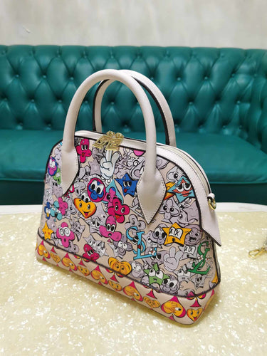 Lovely lady bag cartoon